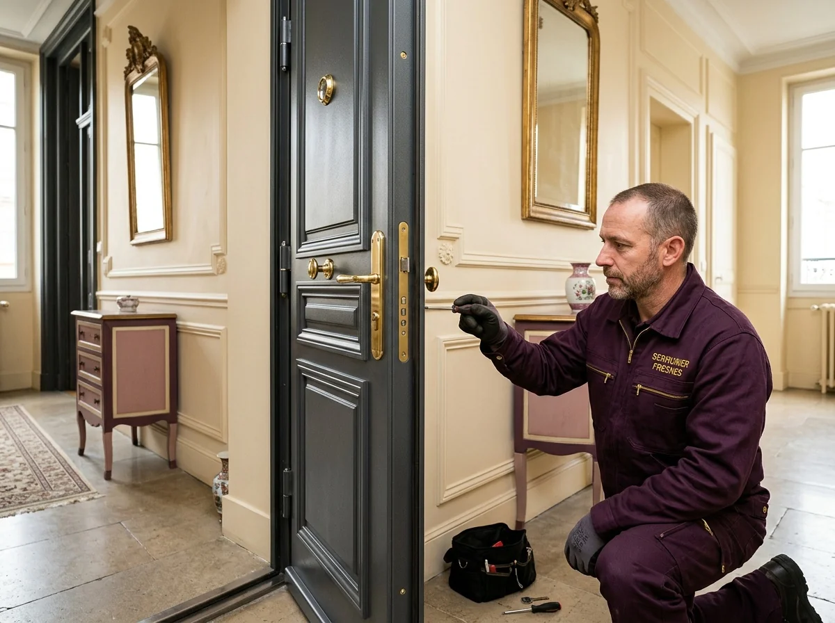 Blindage de porte d entrée - Serrurier Fresnes