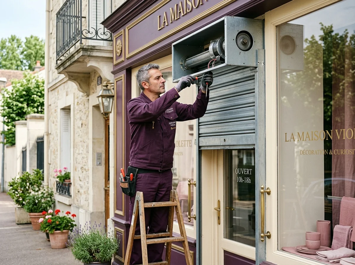 Rideau métallique commerce - Serrurier Fresnes